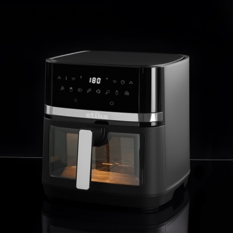 FRYTKOWNICA BEZTŁUSZCZOWA AIR FRYER FRYTOWNICA DUŻA 8L 1800W MISA XL